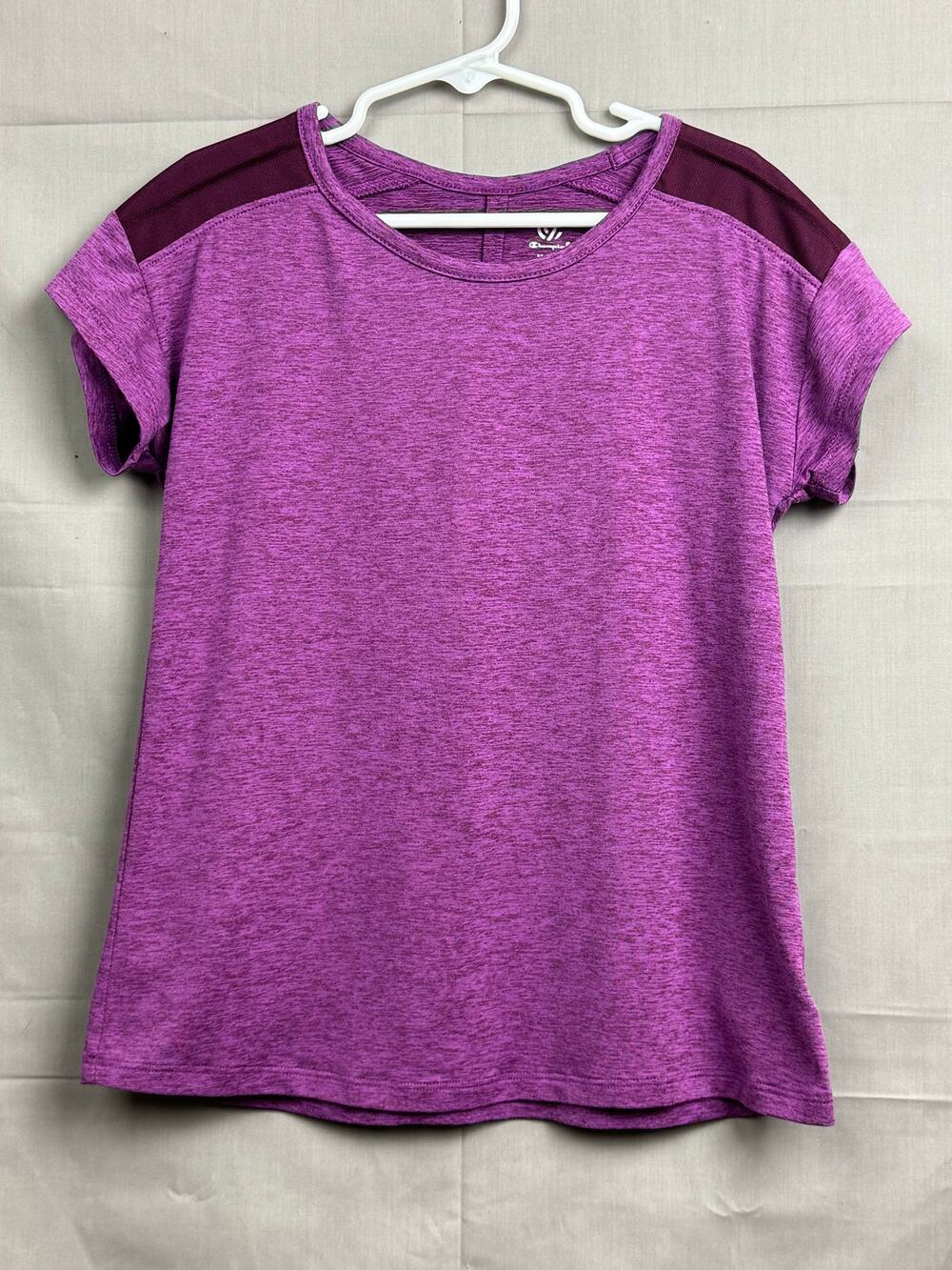 Champion Girls Purple Athletic Shirt, Size M (7/8)